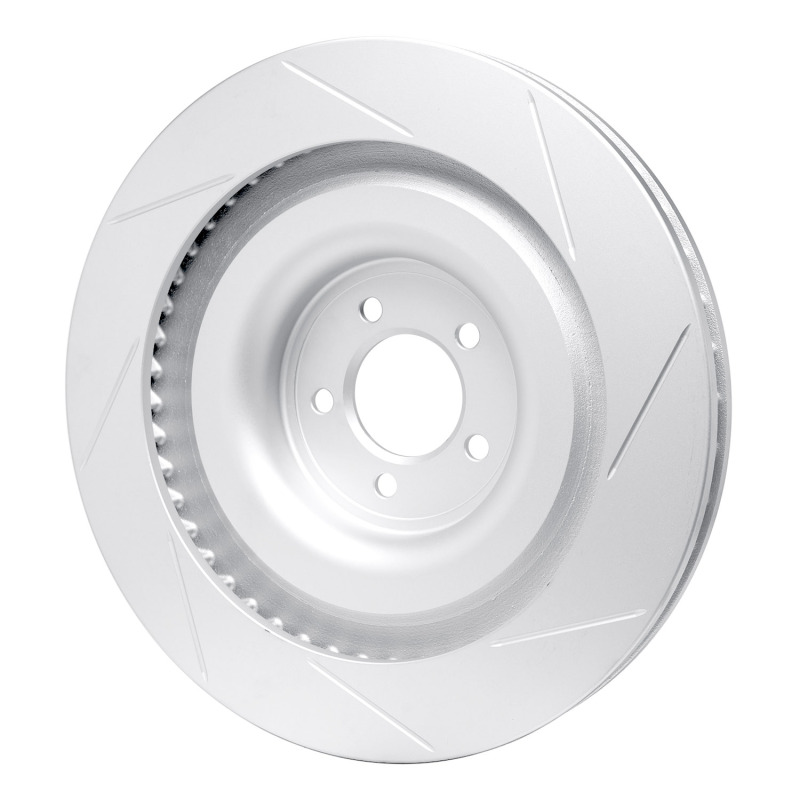 Jaguar XKR Brake Rotor (1) - Right Front - R1 Concepts - Slotted GeoSPEC - `08-`09